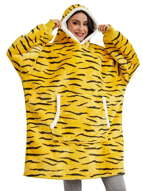 Tiger Stripes | Oversized Adult Hoodie